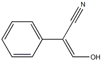 (Z)-3-hydroxy-2-phenyl-2-propenenitrile Struktur