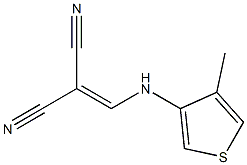 2-{[(4-methyl-3-thienyl)amino]methylidene}malononitrile Struktur