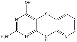 2-amino-10H-pyrido[3,2-b]pyrimido[4,5-e][1,4]thiazin-4-ol Struktur