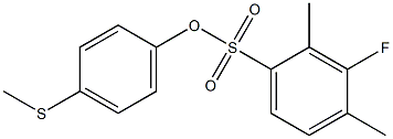 4-(methylthio)phenyl 3-fluoro-2,4-dimethylbenzene-1-sulfonate Struktur