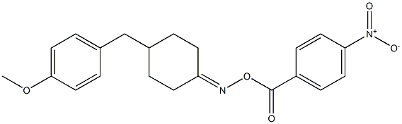 N-[4-(4-methoxybenzyl)cyclohexylidene]-N-[(4-nitrobenzoyl)oxy]amine Struktur