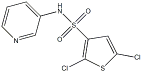 N3-(3-pyridyl)-2,5-dichlorothiophene-3-sulfonamide Struktur