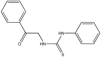 N-(2-oxo-2-phenylethyl)-N'-phenylthiourea Struktur