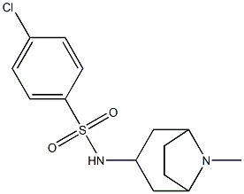 N1-(8-methyl-8-azabicyclo[3.2.1]oct-3-yl)-4-chlorobenzene-1-sulfonamide Struktur