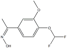 1-[4-(difluoromethoxy)-3-methoxyphenyl]ethanone oxime Struktur