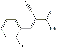 3-(2-chlorophenyl)-2-cyanoacrylamide Struktur