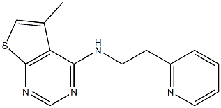 N4-[2-(2-pyridyl)ethyl]-5-methylthieno[2,3-d]pyrimidin-4-amine Struktur