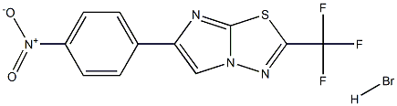 6-(4-nitrophenyl)-2-(trifluoromethyl)imidazo[2,1-b][1,3,4]thiadiazole hydrobromide Struktur