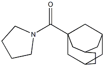 tetrahydro-1H-pyrrol-1-yl(tricyclo[4.3.1.1~3,8~]undec-1-yl)methanone Struktur