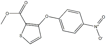 methyl 3-(4-nitrophenoxy)thiophene-2-carboxylate Struktur