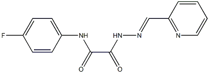 N1-(4-fluorophenyl)-2-oxo-2-[2-(2-pyridylmethylidene)hydrazino]acetamide Struktur