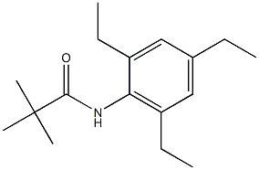 N1-(2,4,6-triethylphenyl)-2,2-dimethylpropanamide Struktur