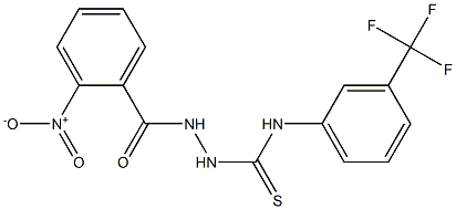 N1-[3-(trifluoromethyl)phenyl]-2-(2-nitrobenzoyl)hydrazine-1-carbothioamide Struktur