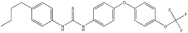 N-(4-butylphenyl)-N'-{4-[4-(trifluoromethoxy)phenoxy]phenyl}thiourea Struktur