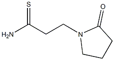 3-(2-oxopyrrolidin-1-yl)propanethioamide Struktur