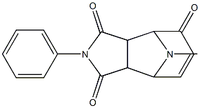 11-methyl-4-phenyl-4,11-diazatricyclo[5.3.1.0~2,6~]undec-9-ene-3,5,8-trione Struktur