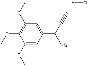 amino(3,4,5-trimethoxyphenyl)acetonitrile hydrochloride Struktur