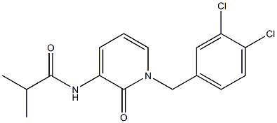 N-[1-(3,4-dichlorobenzyl)-2-oxo-1,2-dihydro-3-pyridinyl]-2-methylpropanamide Struktur