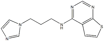 N4-[3-(1H-imidazol-1-yl)propyl]thieno[2,3-d]pyrimidin-4-amine Struktur