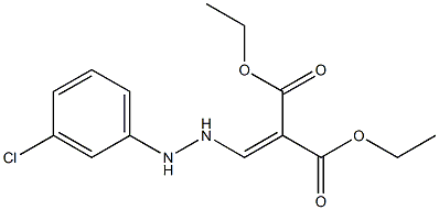 diethyl 2-{[2-(3-chlorophenyl)hydrazino]methylidene}malonate Struktur