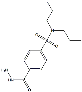 N1,N1-dipropyl-4-(hydrazinocarbonyl)benzene-1-sulfonamide Struktur