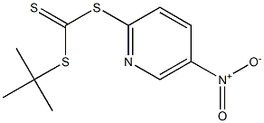 tert-butyl [(5-nitro-2-pyridyl)thio]methanedithioate Struktur