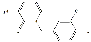 3-amino-1-(3,4-dichlorobenzyl)-2(1H)-pyridinone Struktur