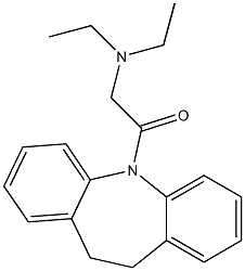 2-(diethylamino)-1-(10,11-dihydro-5H-dibenzo[b,f]azepin-5-yl)-1-ethanone Struktur