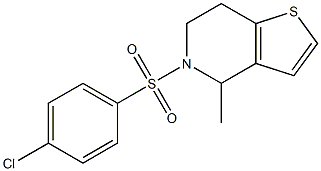 5-[(4-chlorophenyl)sulfonyl]-4-methyl-4,5,6,7-tetrahydrothieno[3,2-c]pyridine Struktur