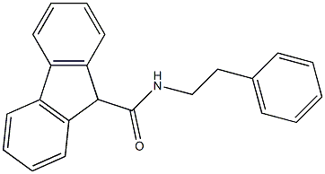 N-phenethyl-9H-fluorene-9-carboxamide Struktur