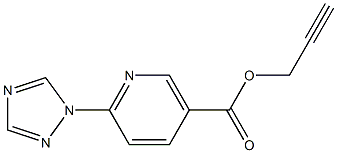 2-propynyl 6-(1H-1,2,4-triazol-1-yl)nicotinate Struktur