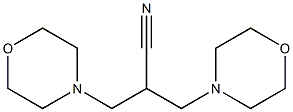 3-morpholino-2-(morpholinomethyl)propanenitrile Struktur