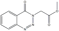 methyl 2-[4-oxo-1,2,3-benzotriazin-3(4H)-yl]acetate Struktur