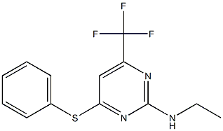 N-ethyl-4-(phenylsulfanyl)-6-(trifluoromethyl)-2-pyrimidinamine Struktur