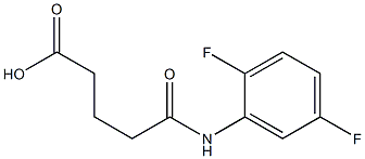 5-(2,5-difluoroanilino)-5-oxopentanoic acid Struktur