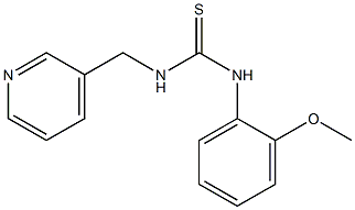 N-(2-methoxyphenyl)-N'-(3-pyridylmethyl)thiourea Struktur