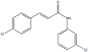 N1-(3-chlorophenyl)-3-(4-chlorophenyl)acrylamide Struktur