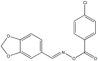 5-({[(4-chlorobenzoyl)oxy]imino}methyl)-1,3-benzodioxole Struktur