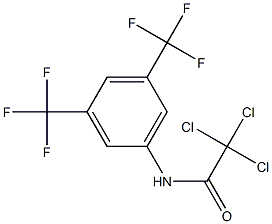 N1-[3,5-di(trifluoromethyl)phenyl]-2,2,2-trichloroacetamide Struktur