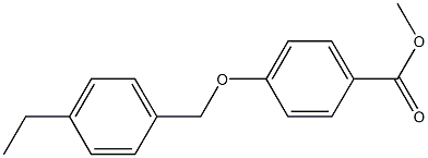 methyl 4-[(4-ethylbenzyl)oxy]benzenecarboxylate Struktur