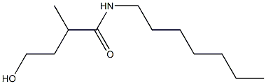 N1-heptyl-4-hydroxy-2-methylbutanamide Struktur