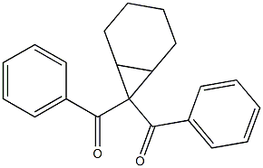 (7-benzoylbicyclo[4.1.0]hept-7-yl)(phenyl)methanone Struktur