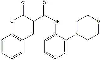 N3-(2-morpholinophenyl)-2-oxo-2H-chromene-3-carboxamide Struktur