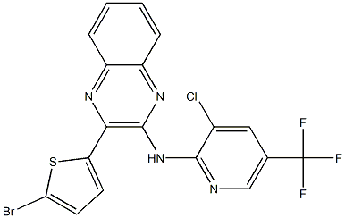 N2-[3-chloro-5-(trifluoromethyl)-2-pyridyl]-3-(5-bromo-2-thienyl)quinoxalin -2-amine Struktur