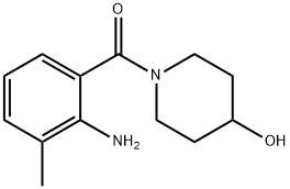 1-(2-amino-3-methylbenzoyl)piperidin-4-ol Struktur