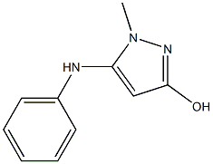 5-anilino-1-methyl-1H-pyrazol-3-ol Struktur