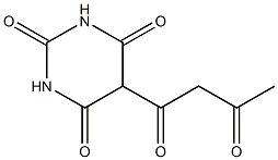 5-acetoacetyl-2,4,6(1H,3H,5H)-pyrimidinetrione Struktur