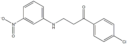 1-(4-chlorophenyl)-3-(3-nitroanilino)-1-propanone Struktur