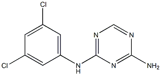 2-Amino-4-(3,5-dichlorophenylamino)-1,3,5-triazine Struktur