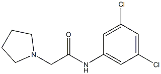 N1-(3,5-dichlorophenyl)-2-tetrahydro-1H-pyrrol-1-ylacetamide Struktur